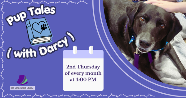 Pup Tales With Darcy 26-27.png Image of Darcy and event time, location, and information listed in the summary.